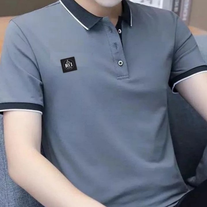 Kaos Polo Pria BerkerahKaos Pria Polos Kerah  Kancing