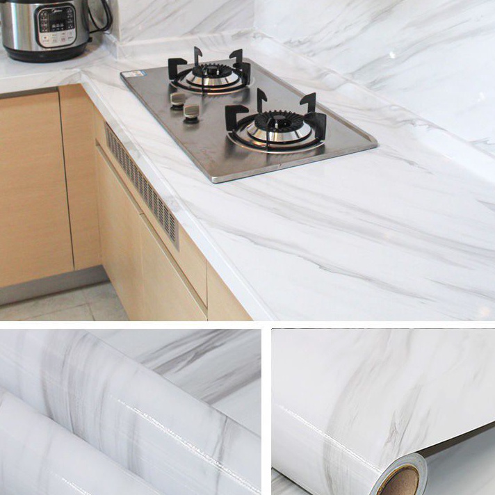 Cod Wallpaper Marmer Glossy White Wallpaper Marmer Putih Wallpaper Motif Marmer Wallpaper Marble Wal