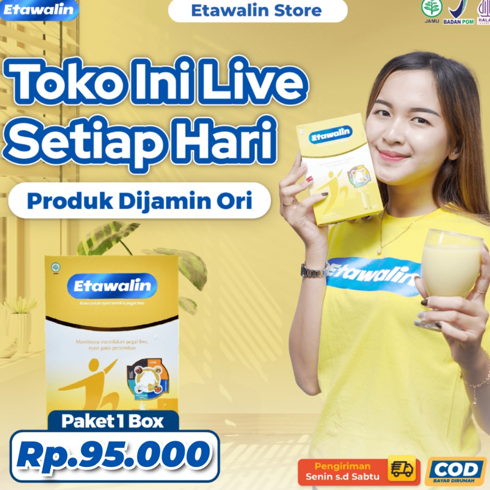 

Etawalin Susu Kambing Etawa Solusi Asam Urat dan Nyeri Sendi Official 1 Box