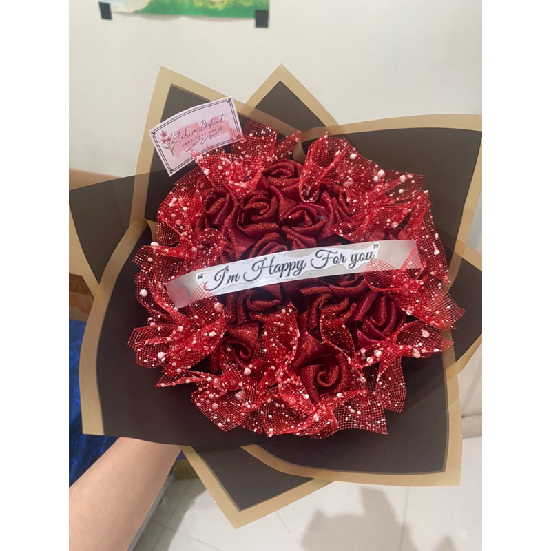 

pita buket/selempang atas buket/selempang buket murah/pita atas buket murah