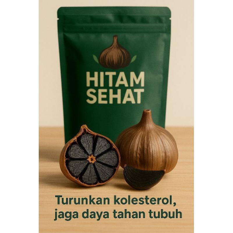 

Black Garlic Kating 100g - 1000g - Bawang Putih Kating Permentasi - Obat Alami Kolestrol Magh Stamina