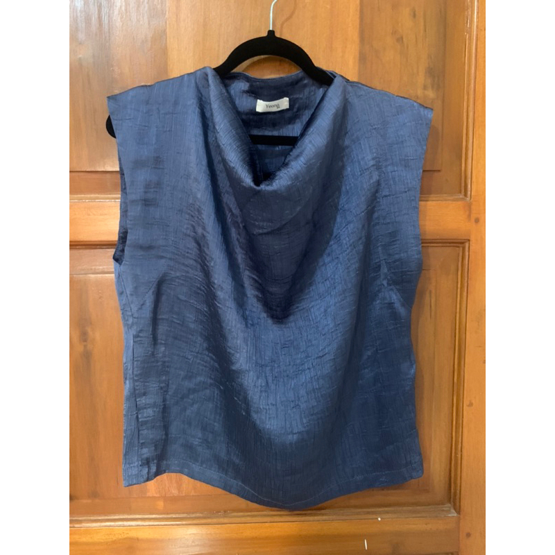 Pre❤️ Yeona.id - Lana top / Sleeveless Navy blue