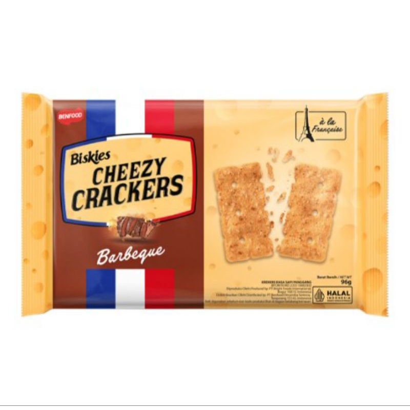 

Biskies Cheezy Crackers Sapi Panggang Barbeque 96 g