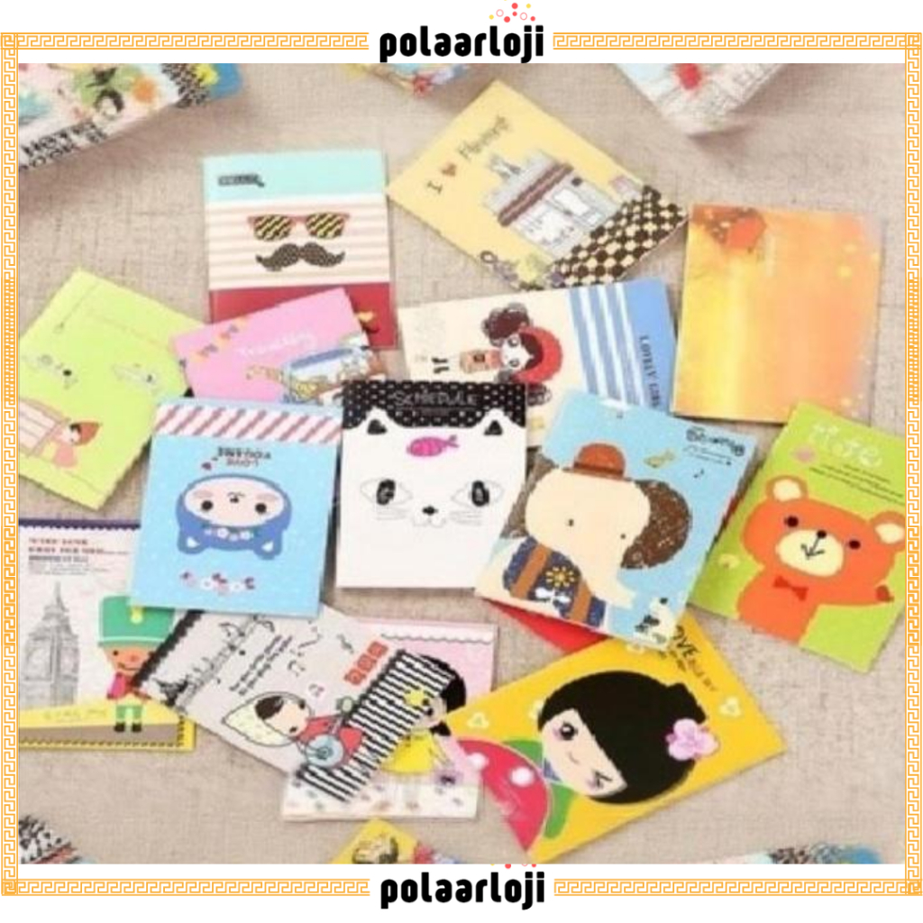

PA Buku Tulis Mini Motif Kartun Cartoon Buku Catatan Memo Pad Mini Note Book Lucu Buku Tulis Kartun Kecil Motif Karakter Notebook SS189