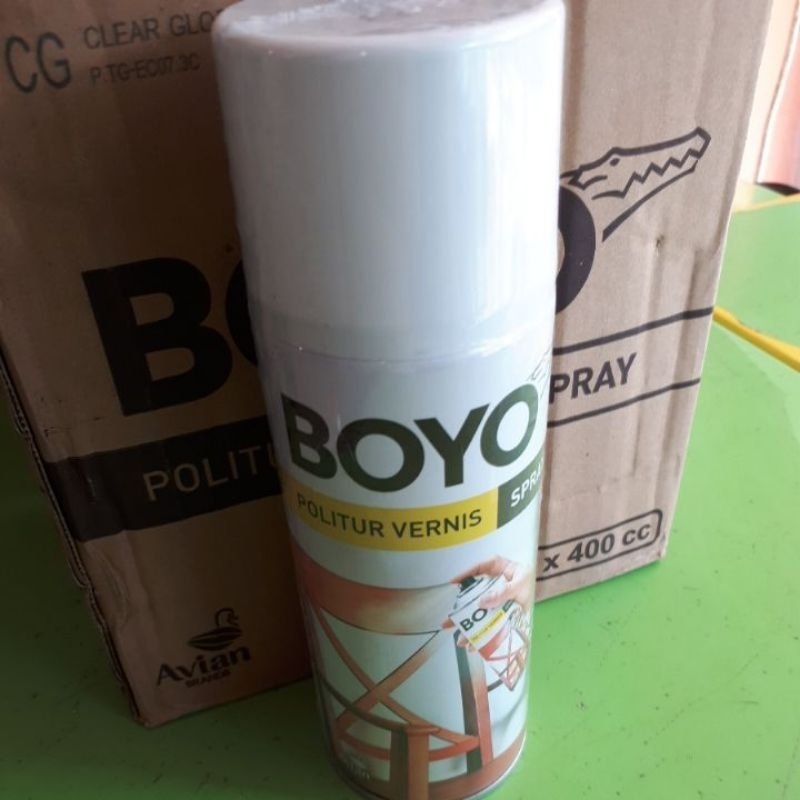 POLITUR BOYO SPRAY 400CC. POLITUR SEMPROT BOYO
