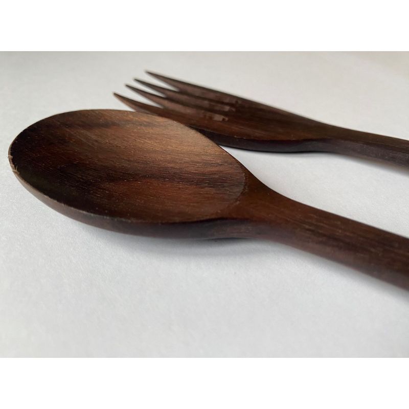 SENDOK GARPU KAYU/SENDOK PREMIUM SOVENIR NIKAH/SENDOK GARPU MURAH TEBAL