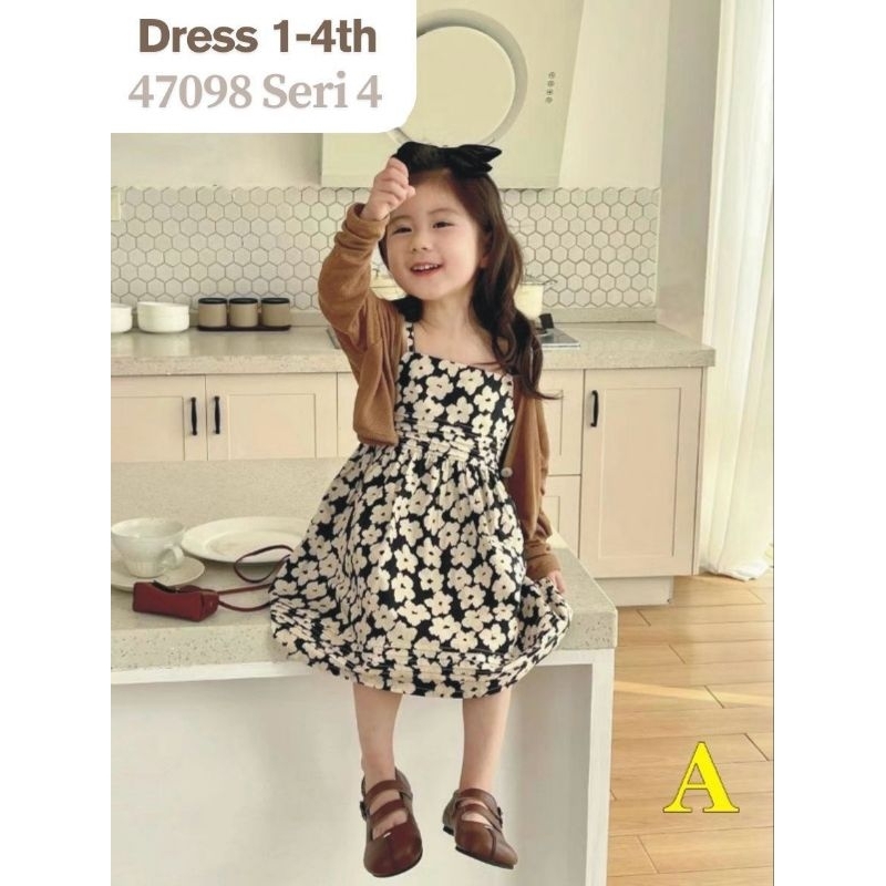 DRESS IMPORT ANAK CEWEK ROMPI LEPAS PASANG BAHAN RAJUT PREMIUM