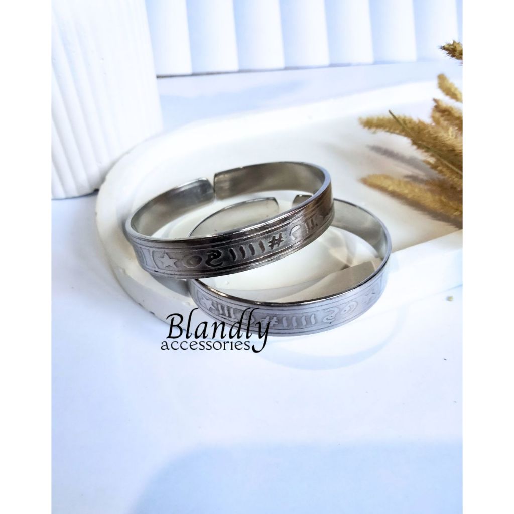 GELANG WAFAQ RAJAH SULAIMAN MONEL ANTI KARAT SIZE REMAJA DAN DEWASA