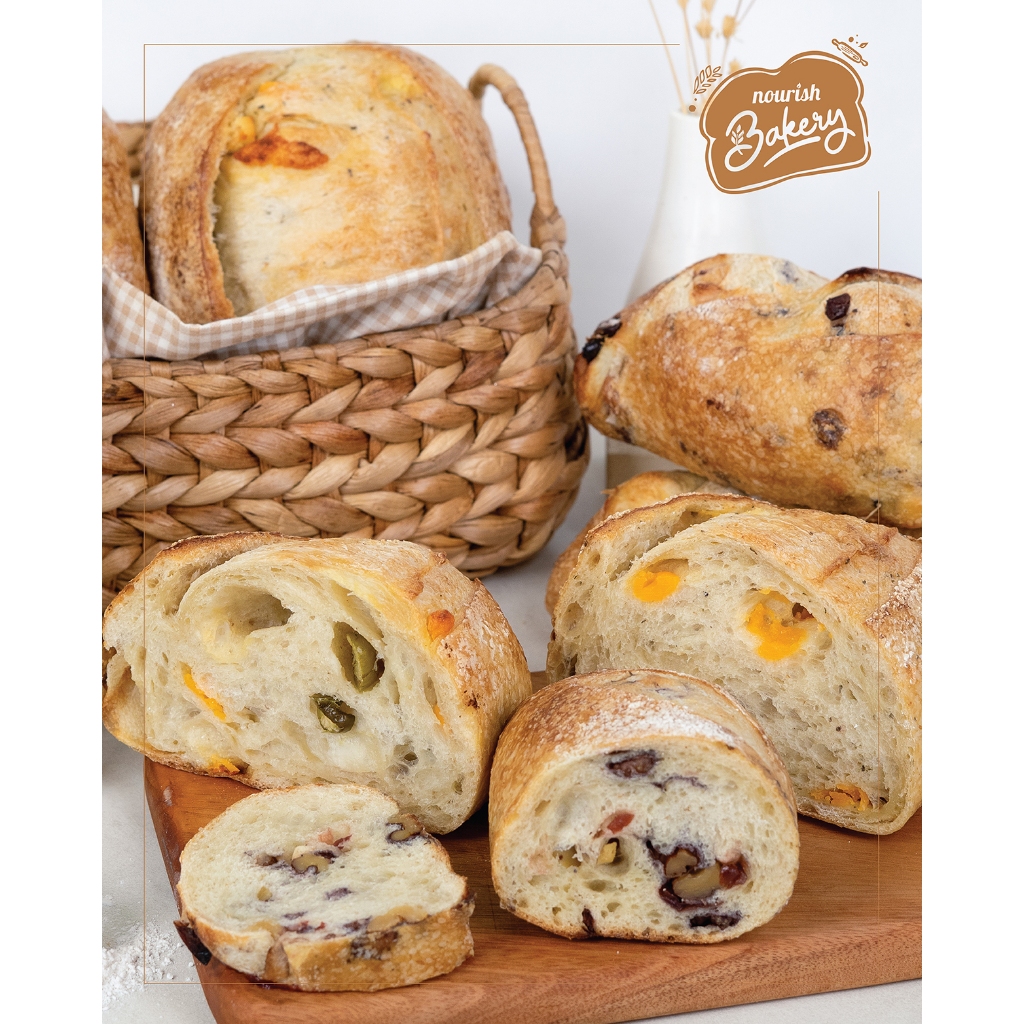 

GR Country Herbs & Cheese - 100% Sourdough Country Bread Long Fermentation 300gr