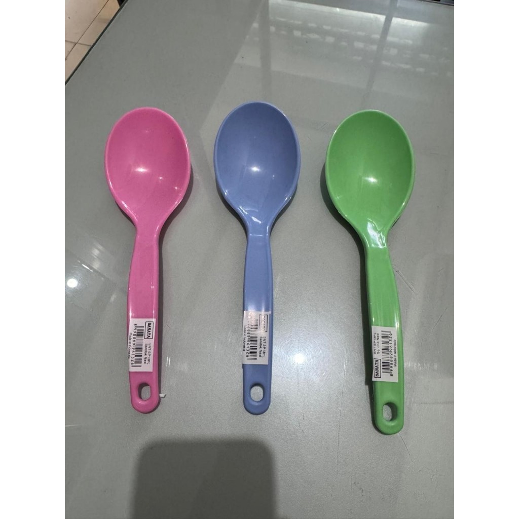 SENDOK NASI SANATA/CENTONG NASI/ENTONG NASI WARNA PASTEL/SENDOK NASI PLASTIK SNT SP 13PL