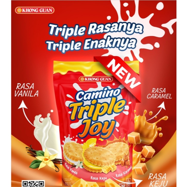 

Khong Guan Carmino Triple Joy 120gram