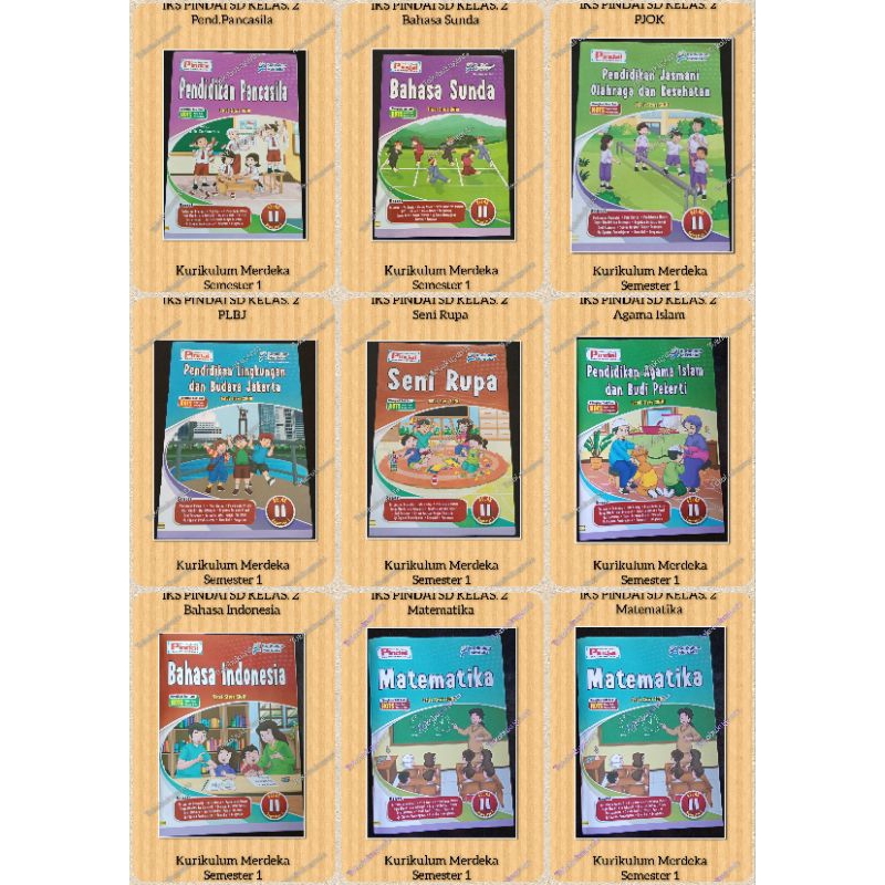 LKS PINDAI KELAS 2 SD SEMESTER 1 KURIKULUM MERDEKA