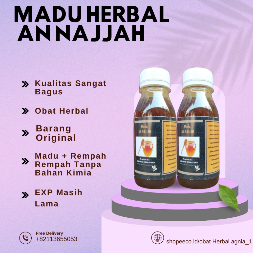 Promo Madu Herbal An Najjah Madu Kuat Pria  Obat Herbal Alami Madu An NAJJAH MaduAlami 100% Kualitas