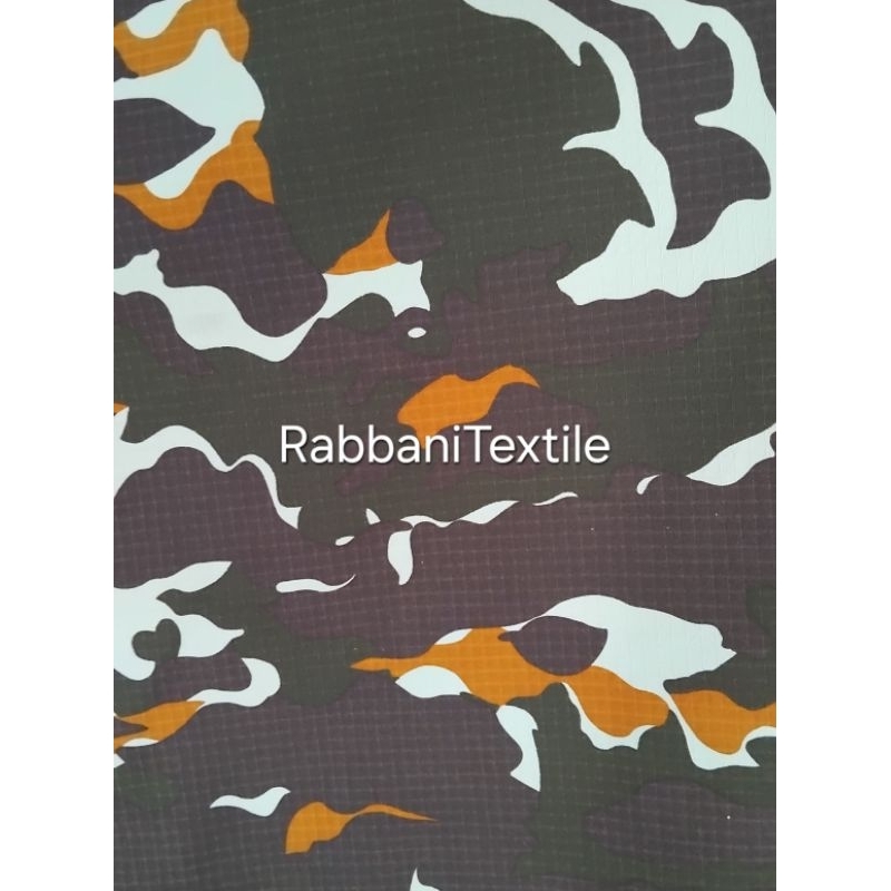 bahan kain Loreng Ripstop SR Plopor kain loreng plopor