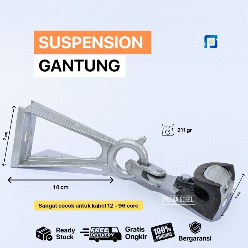 Suspension Gantung / Suspensi Gantung / Suspensi Gantung Aksesoris Tiang Fiber Optik