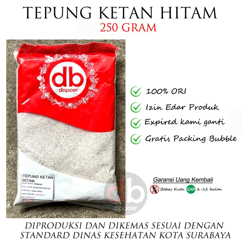 

Ketan Hitam Bubuk | Tepung Ketan Hitam 250gram