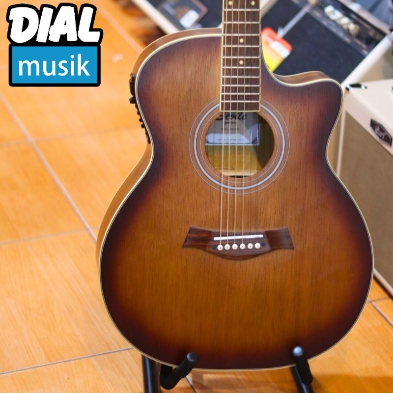 Sevile Gitar Akustik Elektrik Cutaway Sunburst - Gitar Akustik Elektrik Murah