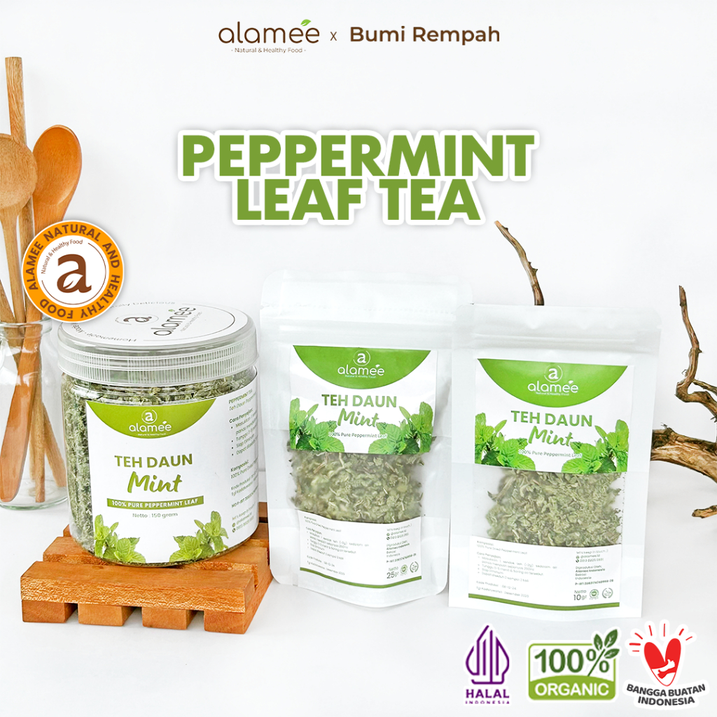 

ALAMEE Peppermint Tea Teh Daun Mint Organik Pappermint Papermint Kering Dried