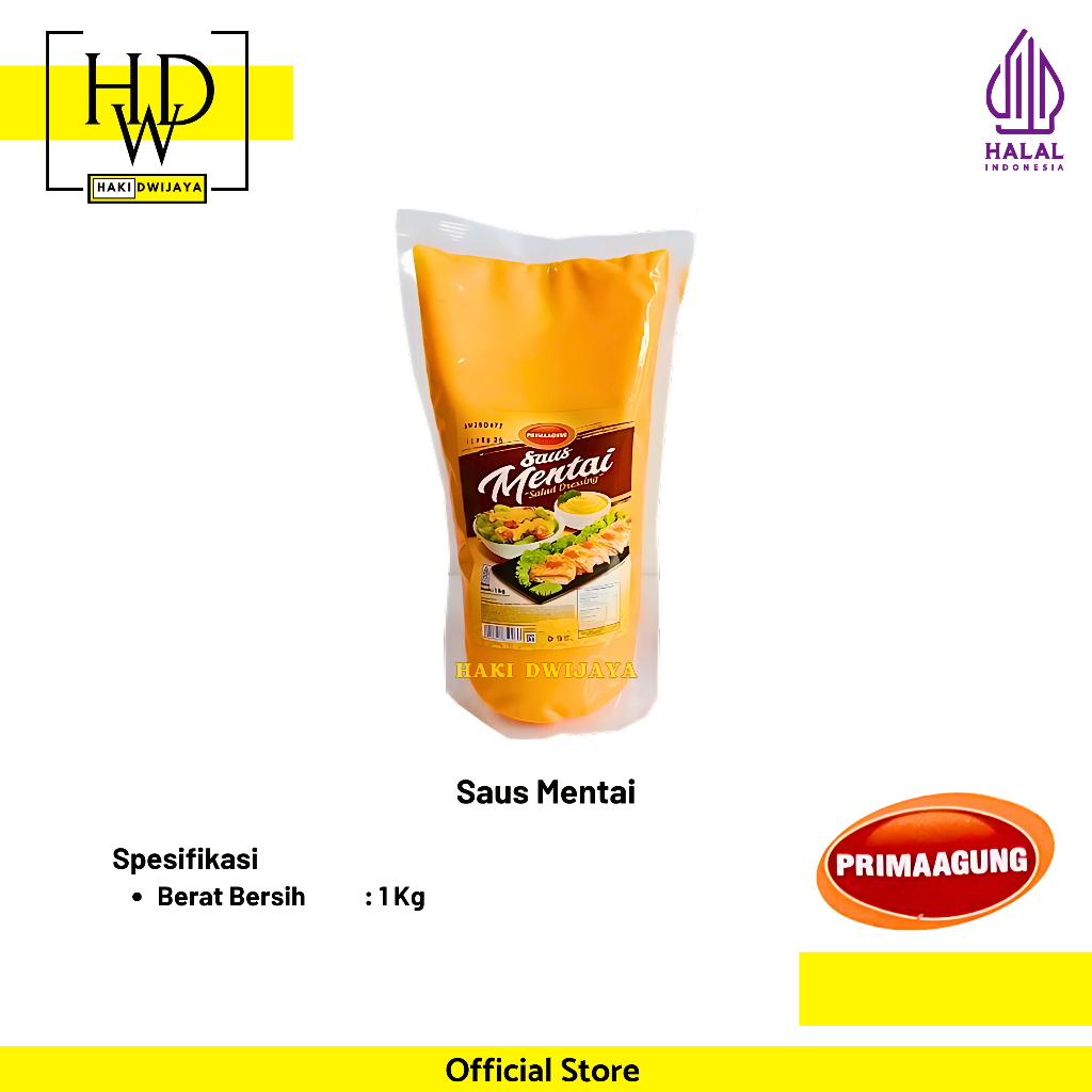 

[1Kg] Prima Agung Saus Mentai Instan / Saus Salad Dressing