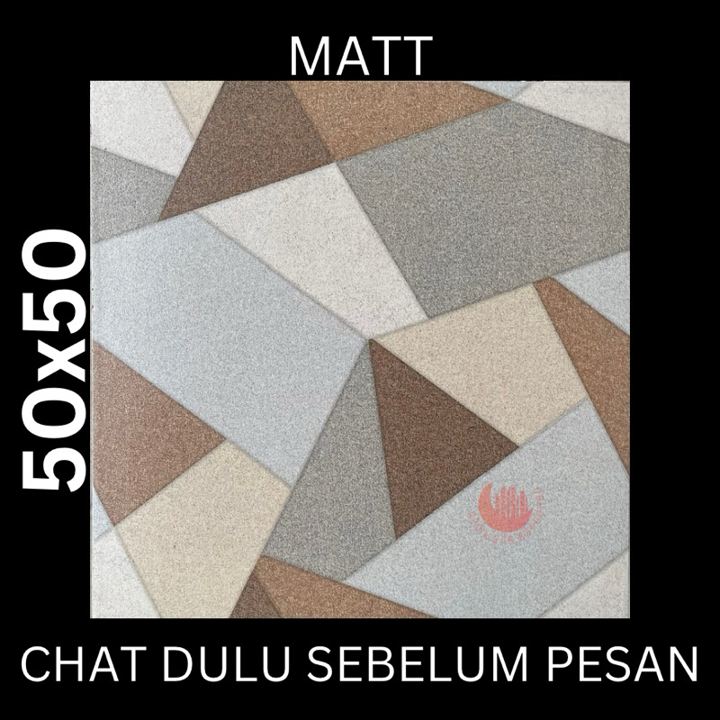 KERAMIK PASCAL 50x50 BIMA NEW BROWN / KERAMIK LANTAI / KERAMIK TERAS / KERAMIK KASAR