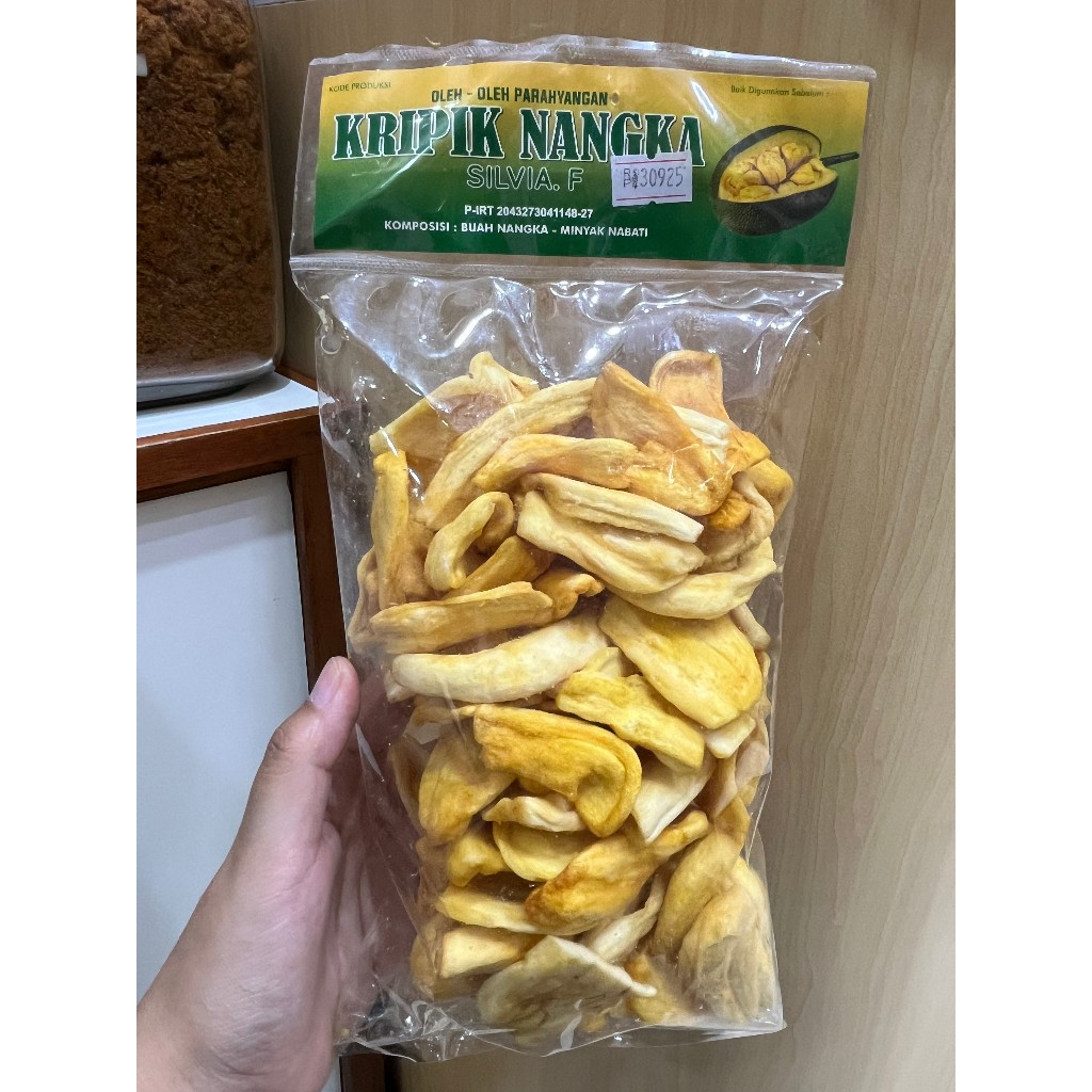 

Keripik Nangka Kemasan 200gr - Camilan Buah Asli Renyah Manis - Karasa