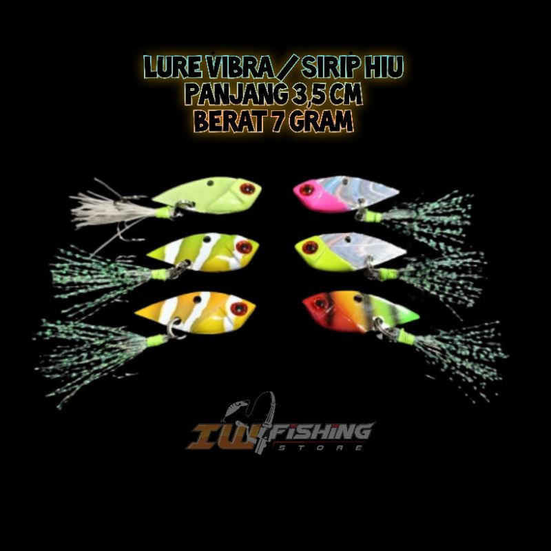 Lure Vibra atau sirip hiu by machete lure bahan metal untuk mancing casting gabus toman
