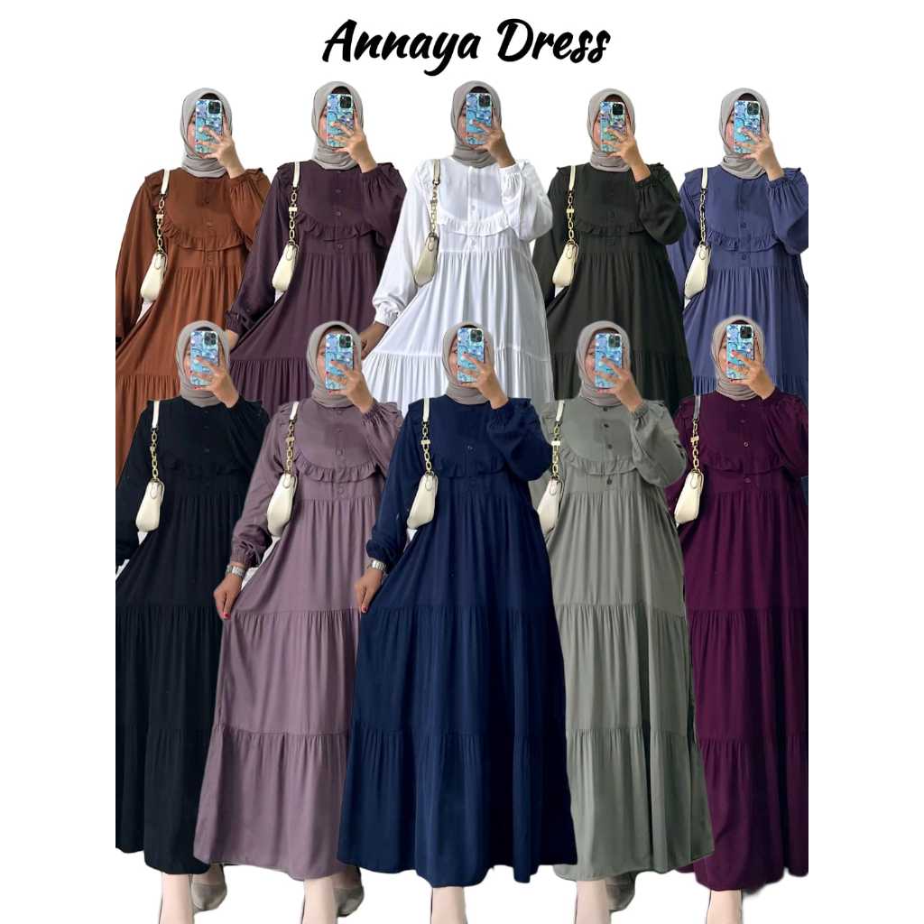 ANNAYA DRESS / DRESS TWILL / DRESS RAYON TWILL / GAMIS TWILL / GAMIS RAYON TWILL