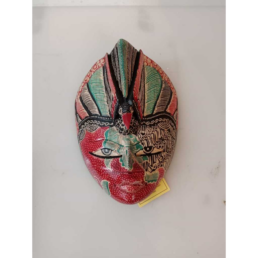 TOPENG BATIK KAYU - TOPENG MERAK - HOME DECOR - HIASAN DINDING-BATIK MASKS PANJI