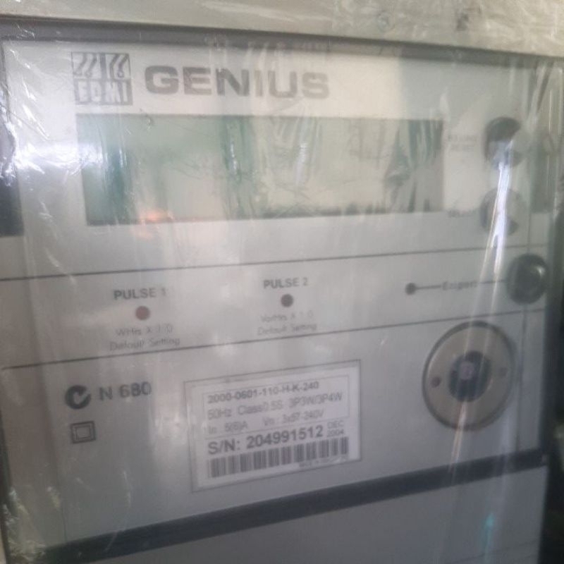 KWH EDMI MK6E GENIUS N 680 CLASS 0.5S 3P3W/3P4W In5(6)A.SECOND