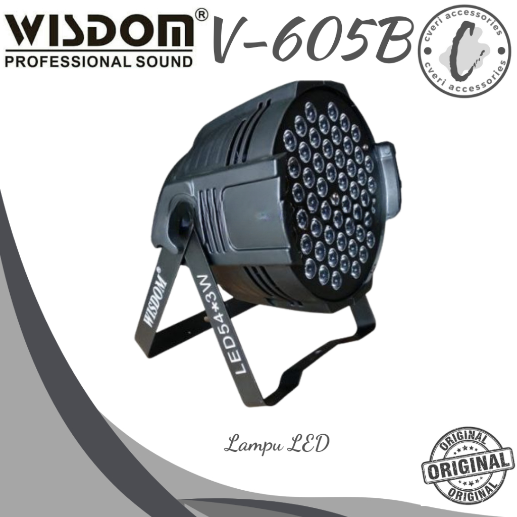 Wisdom V605B V-605B Lampu Parled Lampu LED / Par Light Original
