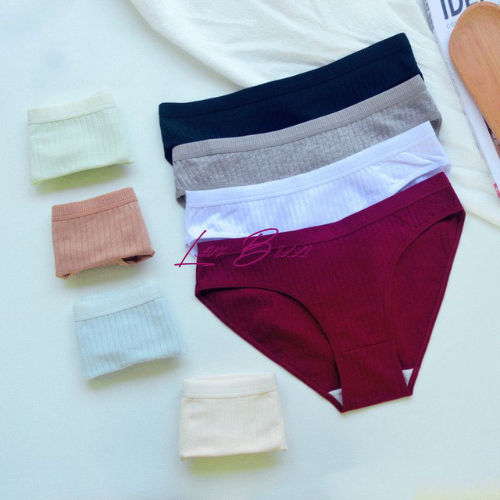 LAVIBELLE - Underwear CD Wanita Kolor Wanita Sexy Celana Dalam Salur Antibakteri - PDW33
