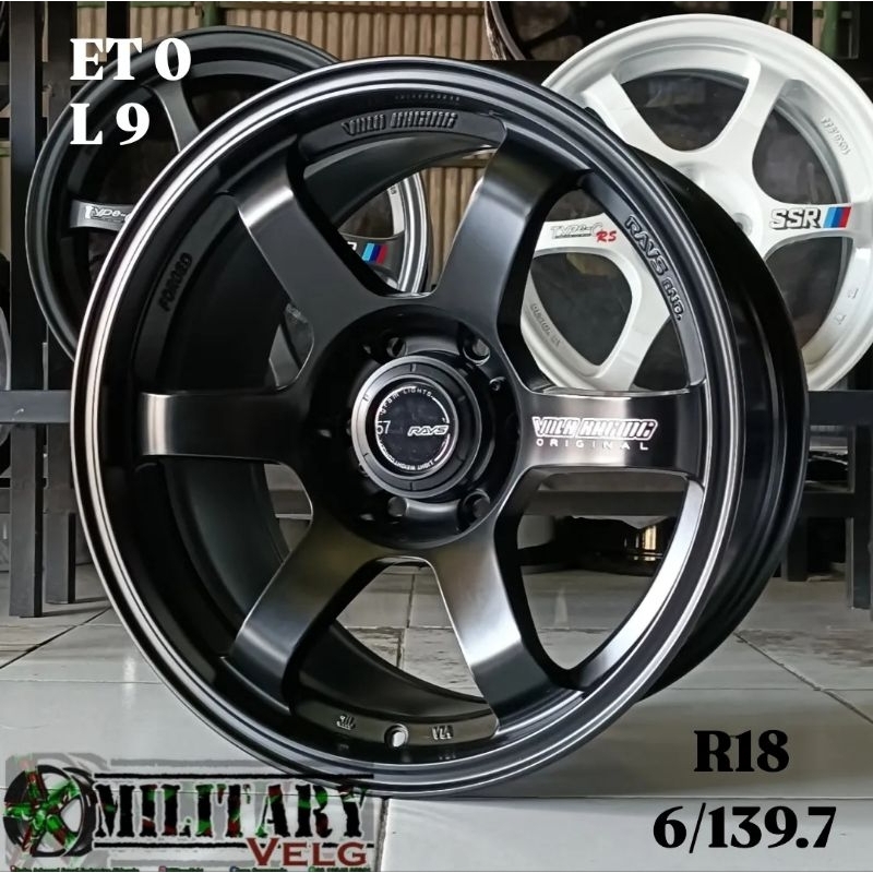 TE37 progresive R18 Blacksatin