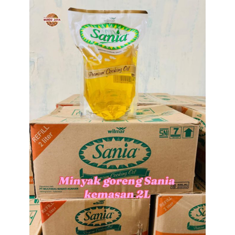 

Sania Minyak goreng kemasan 2L per pcs