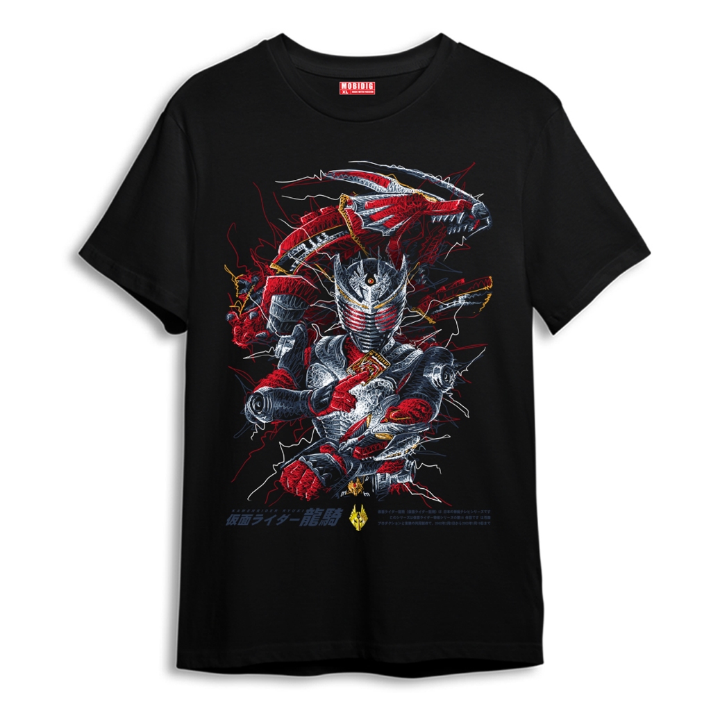 Kaos Kamen Rider Ryuki Scribble Sablon Keren
