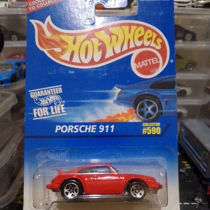 Hot Wheels Porsche 911 Blue card