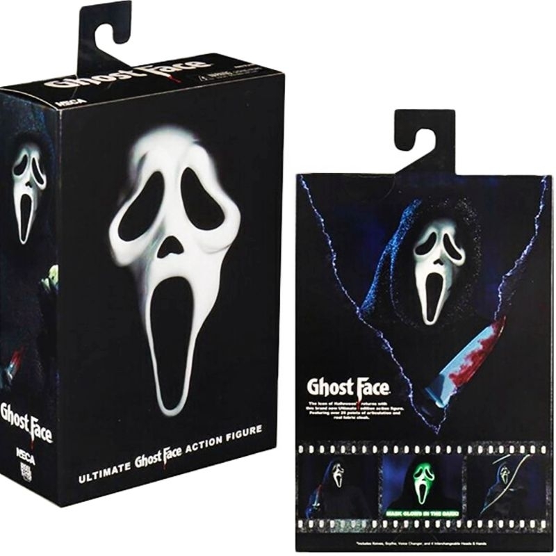 Action Figure Ultimate GhostFace PVC Artikulasi Scream Ghost Face Figure