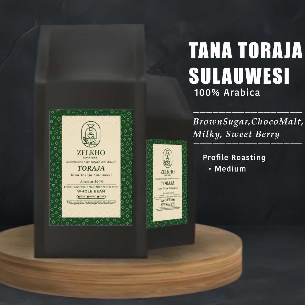 

Kopi Toraja Arabica No.1 Arabica Grade 200gr,500gr, 1KG Biji Kopi Coffee Beans ZELKHO