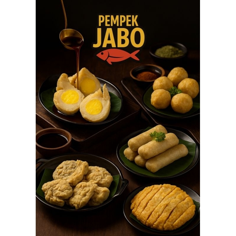 

Pempek Jabo - Paket Komplit 30 pcs + 1 Kapal Selam
