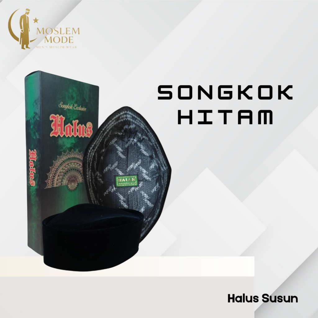 Songkok Hitam Peci Hitam Songkok Kopiah Halus Susun Songkok Nasional Hitam President Premium Susun