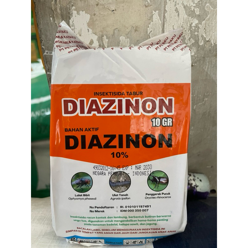 Diazinon 1kg Insektisida Tabur ba.Diazinon 10%