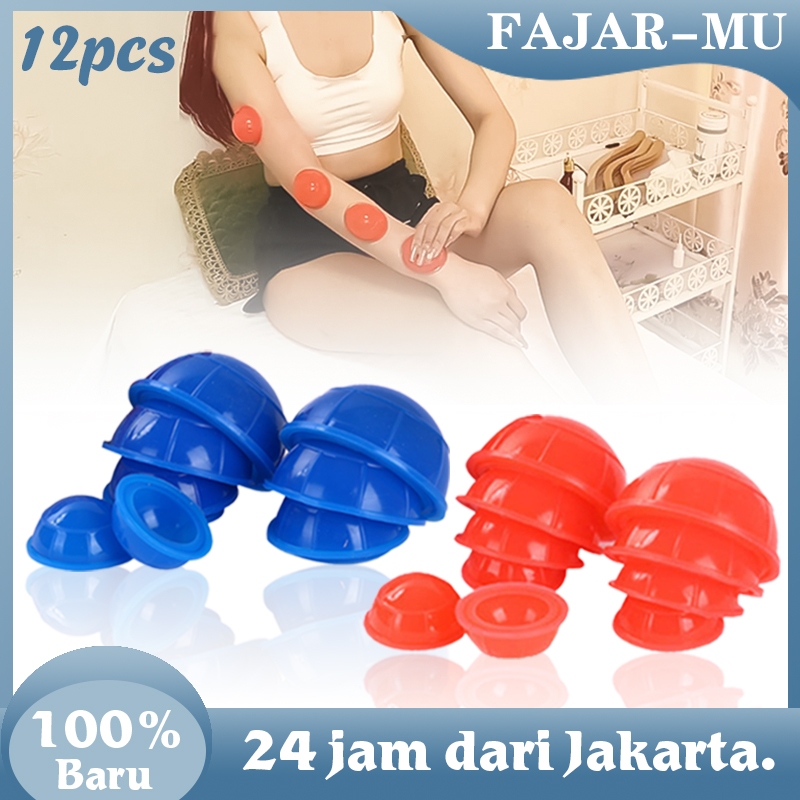 Alat Kop Angin Bekam Bahan Karet Silikon 1set - Cocok Untuk Penggunaan Di Rumah  Kop Angin Bekam Isi