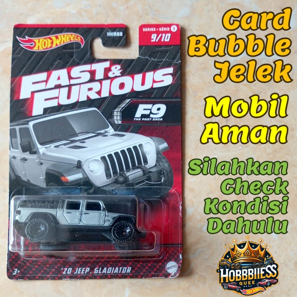 Hot Wheels Fast & Furious 2023 (Series 1) '20 Jeep Gladiator Abu-Abu