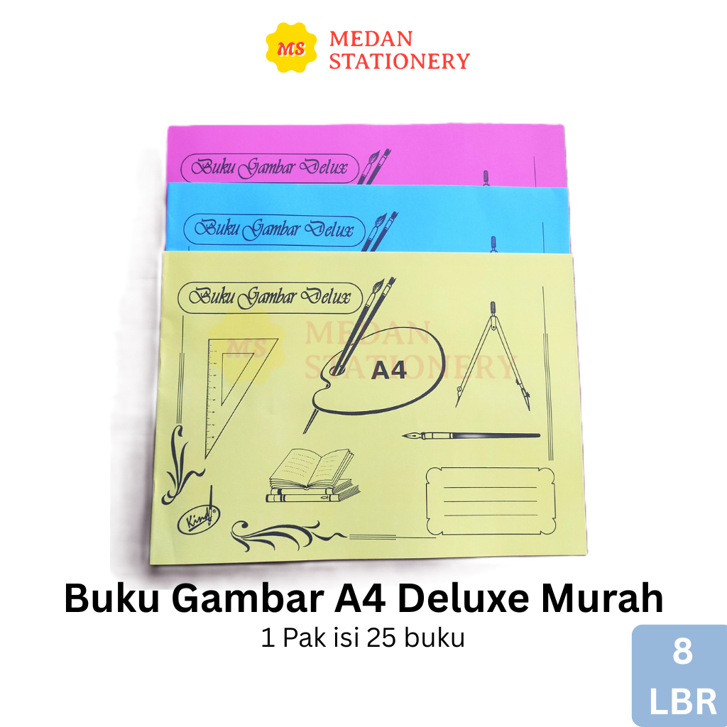 

BUKU GAMBAR DELUXE A4 ISI 8 LEMBAR TERMURAH PER PAK