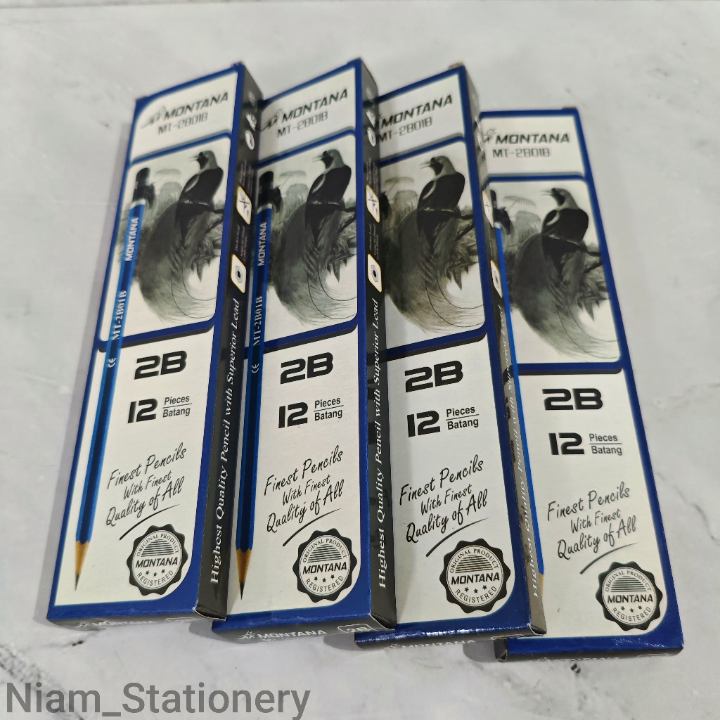

SELUSIN ( 12 PCS ) Pensil 2B Raut Murah M2000 / Montana Pencil Murah / Station 1