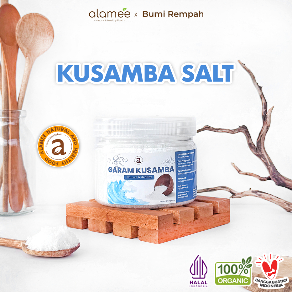 

Garam Laut Kusamba Premium Sea Salt Bali 250gr Organik Murni Natural Alami Organic Seasalt Lokal bumi rempah