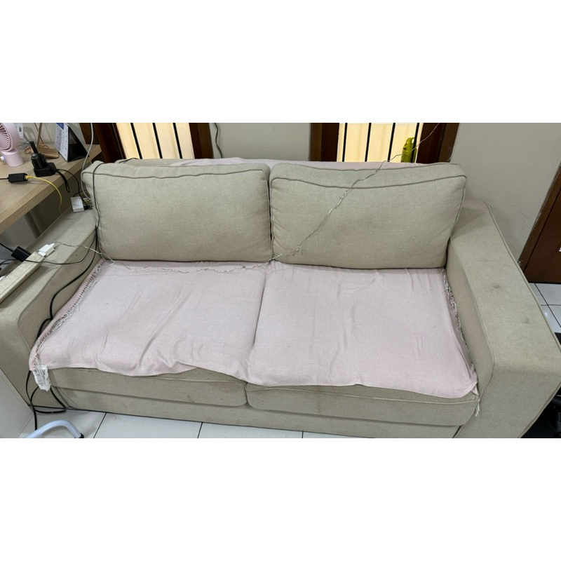 preloved sofa scandia beige lokasi ciputat tangsel kursi second