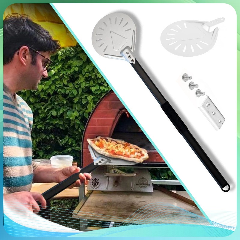 Stainless Pizza Shovel Pizza Shovel  Gagang Panjang Sekop Pizza Panjang