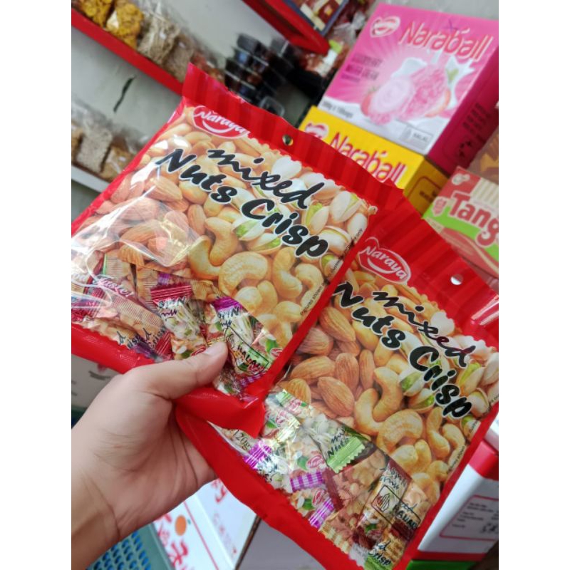 

Naraya mixed nuts crisp 120gr / permen kacang naraya