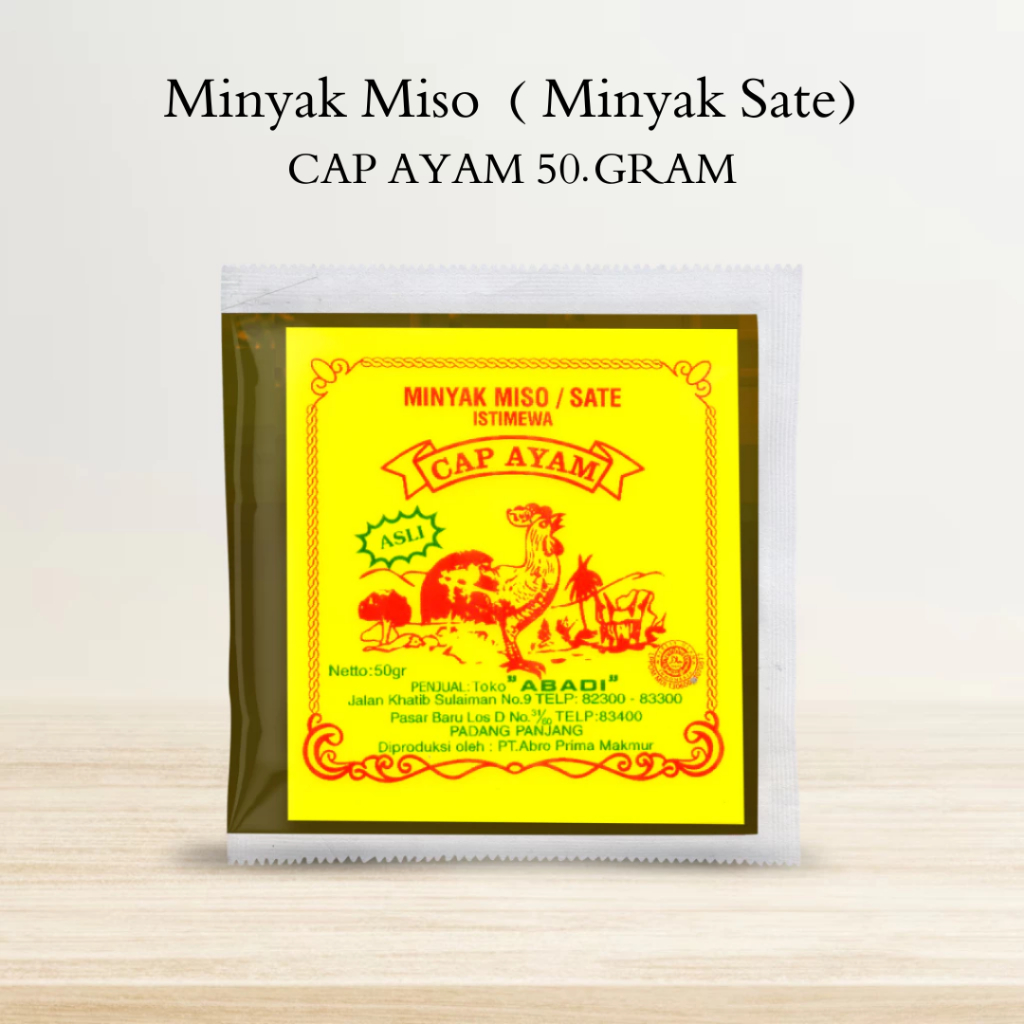 

Minyak Miso Minyak Sate Cap Ayam 50.g
