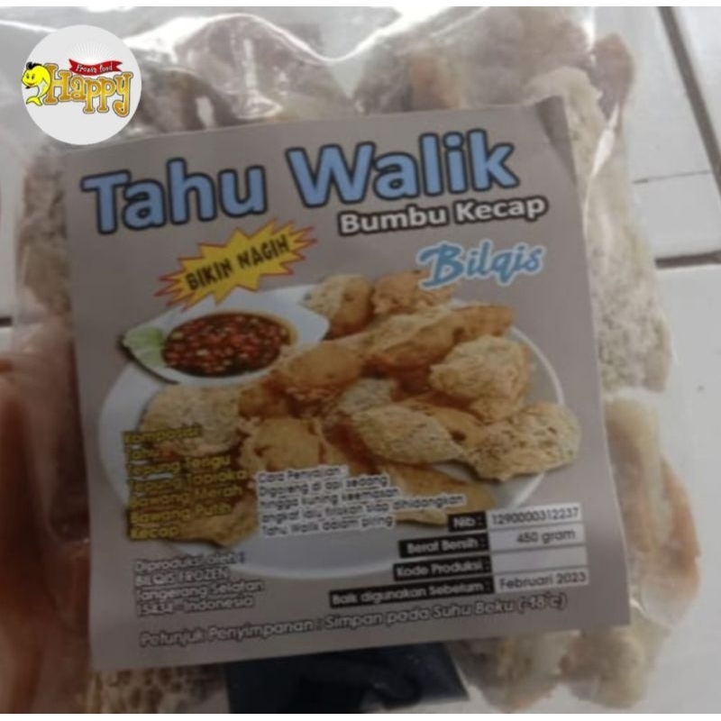 

Tahu Walik plus Bumbu Kecap Beku Frozen 450 gram